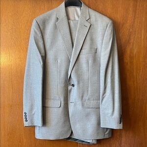 Chaps Light Gray Two Piece Suit